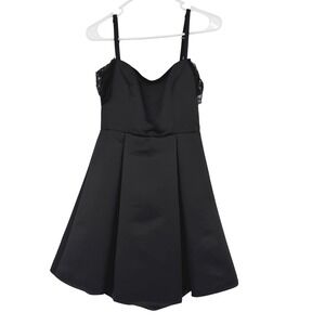 Sandro Paris Black Lace Fit Flare Dress Sz 1 US 2-4